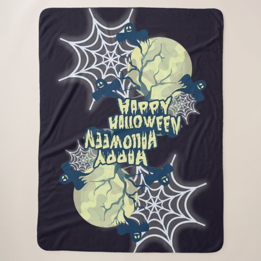 Couverture Sherpa Joyeux, Halloween (Devant)