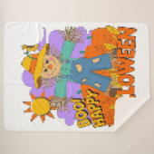Couverture Sherpa Joyeux Halloween garçon (Devant (Horizontal))