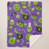 Couverture Sherpa Joyeux Halloween Trick Ou Treat (Devant)