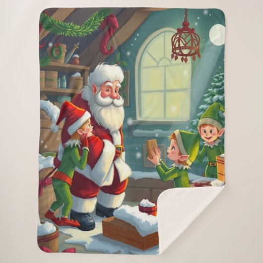 Couverture Sherpa Joyeux Noël  (Devant)