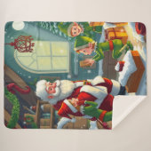 Couverture Sherpa Joyeux Noël  (Devant (Horizontal))
