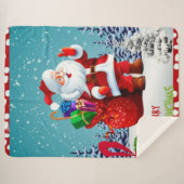 Couverture Sherpa Joyeux Noël (Devant (Horizontal))