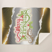 Couverture Sherpa Joyeux Noël (Devant (Horizontal))