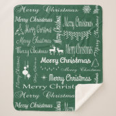 Couverture Sherpa Joyeux Noël (Devant)