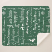 Couverture Sherpa Joyeux Noël (Devant (Horizontal))