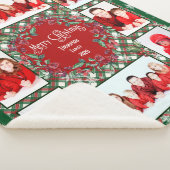 Couverture Sherpa Joyeux Noël Famille Photo Nom du collage (3/4)