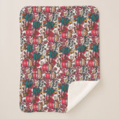 Couverture Sherpa Joyeux Noël - Fête de Fêtes (Devant)