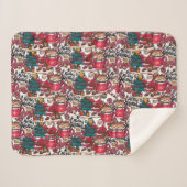 Couverture Sherpa Joyeux Noël - Fête de Fêtes (Devant (Horizontal))