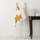 Couverture Sherpa Joyeux Noël Gingerbread Hommes (En situation)