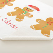 Couverture Sherpa Joyeux Noël Gingerbread Hommes (3/4)