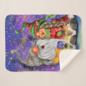 Couverture Sherpa Joyeux Noël Gnome Baby Sherpa Blanket (Devant (Horizontal))