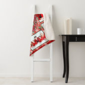 Couverture Sherpa Joyeux Noël Grand-mère Famille Photo Collage (En situation)