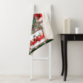 Couverture Sherpa Joyeux Noël Grand-père Famille Photo Collage (En situation)