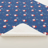 Couverture Sherpa Joyeux Noël Père Noël Dansant Dans La Neige (3/4)