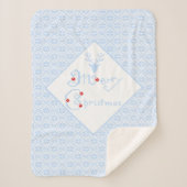 Couverture Sherpa Joyeux Noël Snowflake Motifs (Devant)