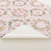 Couverture Sherpa Joyeux Nutcracker rose Vacances Beaux Personnalisé (3/4)