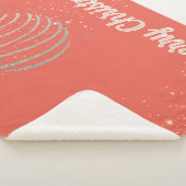 Couverture Sherpa Joyeux ornement de Noël (3/4)