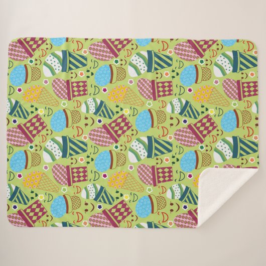 Couverture Sherpa Joyeux Pâques (Devant (Horizontal))