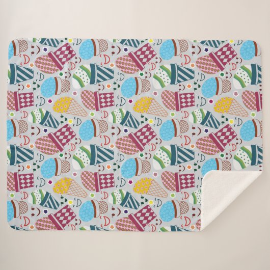 Couverture Sherpa Joyeux Pâques (Devant (Horizontal))