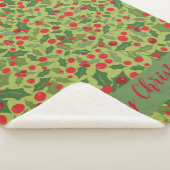 Couverture Sherpa Joyeux vacances de Noël Mistletoe (3/4)