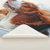 Couverture Sherpa Joyful Dog in the Wind Art Print (3/4)