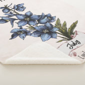 Couverture Sherpa Juillet Fleur d'anniversaire (3/4)
