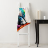 Couverture Sherpa Jumeaux de chats Art numérique-56467 (En situation)