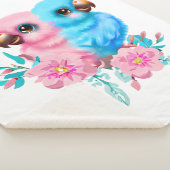 Couverture Sherpa Jumeaux de perroquet pour bébé mignon (3/4)