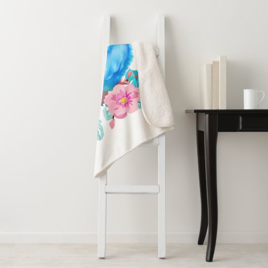 Couverture Sherpa Jumeaux de perroquet pour bébé mignon (En situation)