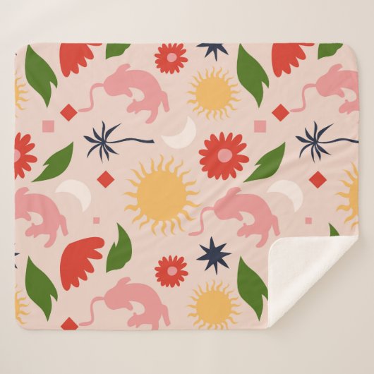 Couverture Sherpa Jungle céleste (Devant (Horizontal))