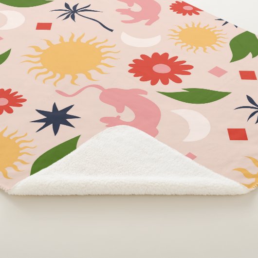 Couverture Sherpa Jungle céleste (3/4)