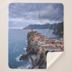 Couverture Sherpa Juste après le coucher du soleil Vernazza,