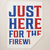 Couverture Sherpa Juste Ici Pour Le Feu D'Artifice Drôle Pour Deux (Devant)