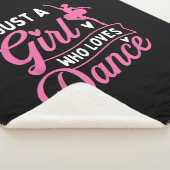 Couverture Sherpa Juste Une Fille Qui Aime La Danse - Danseuse Amant (3/4)