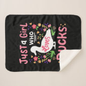 Couverture Sherpa Juste une fille qui aime les canards (Devant (Horizontal))