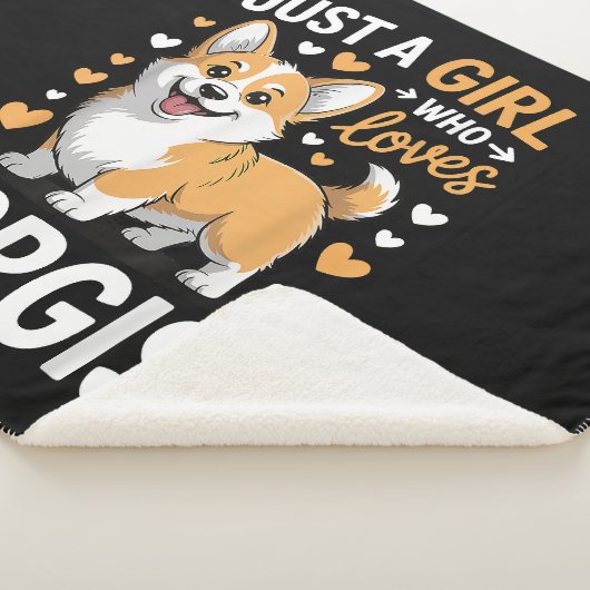 Couverture Sherpa Juste une fille qui aime les Corgis (3/4)