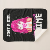 Couverture Sherpa Juste Une Fille Qui Aime Vraiment Anime (Devant (Horizontal))