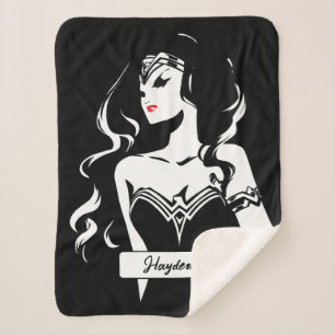 Couverture Sherpa Justice League Wonder Woman Noir Pop Art