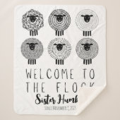 Couverture Sherpa JW Baptism Cadeau Personnalisé Bienvenue au troupe (Devant)