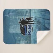 Couverture Sherpa K-9 unité - chien policier - Malinois (Devant (Horizontal))