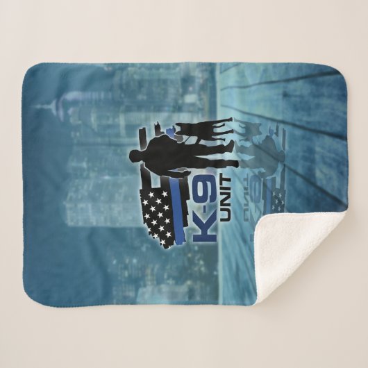 Couverture Sherpa K-9 unité - chien policier - Malinois (Devant (Horizontal))