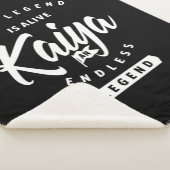 Couverture Sherpa Kaiya Nom personnalisé Anniversaire Cadeau (3/4)