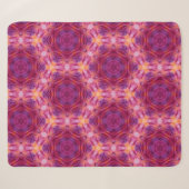 Couverture Sherpa kaleido violet, violet, orange et bleu (Devant (Horizontal))