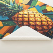 Couverture Sherpa Kaleidoscope à ananas - Design Empire à ananas (3/4)