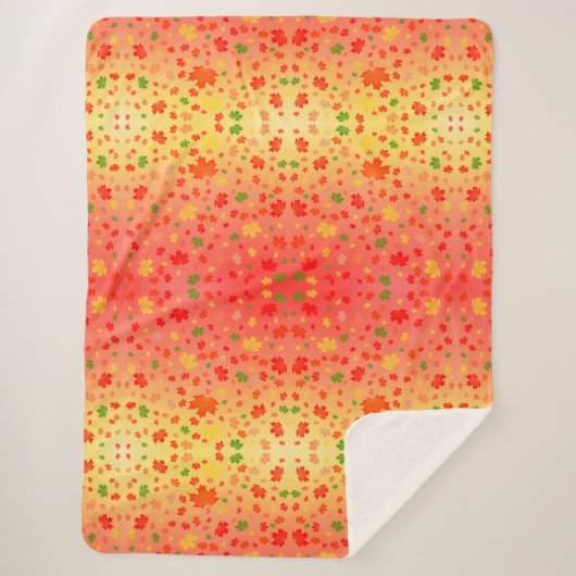 Couverture Sherpa Kaleidoscope d'automne (Devant)