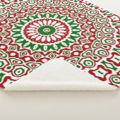 Couverture Sherpa Kaleidoscope de Noël (3/4)