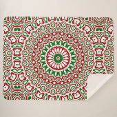 Couverture Sherpa Kaleidoscope de Noël (Devant (Horizontal))