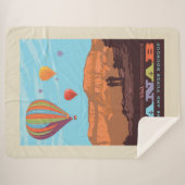Couverture Sherpa Kanab, Utah | Ballons Et Roundup De Tunes (Devant (Horizontal))