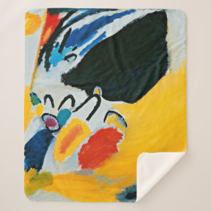 Couverture Sherpa Kandinski Impression III Concert Peinture Abstrait
