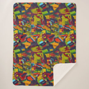 Couverture Sherpa Kandinsky Abstrait Art moderne professionnel